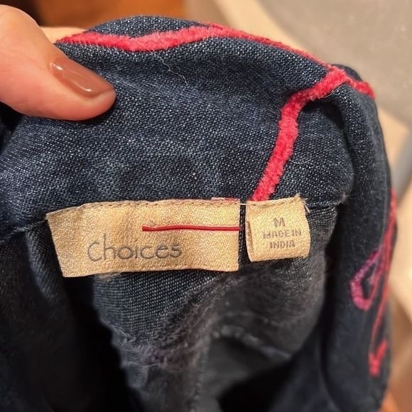 Choices embroidered denim blazer size medium - Picture 5 of 9